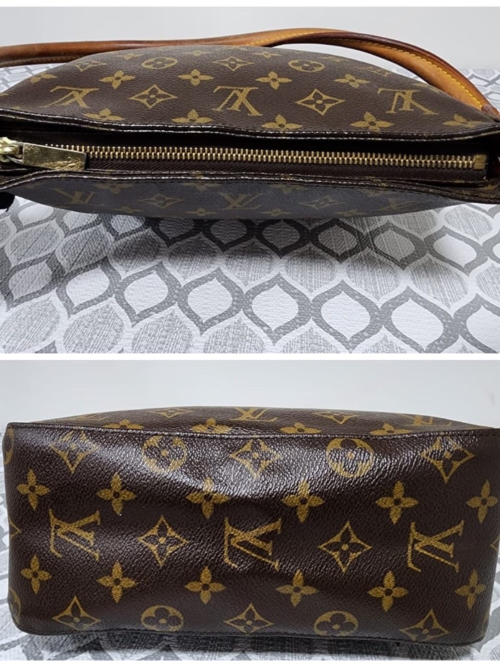 Authentic LOUIS VUITTON Monogram Canvas Looping MM Shoulder Bag Brown - Picture 10 of 15